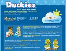 Tablet Screenshot of duckiesdiaper.com